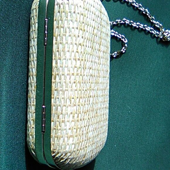 JNB Straw Mini Shoulder or Clutch Bag - Picture 5 of 7